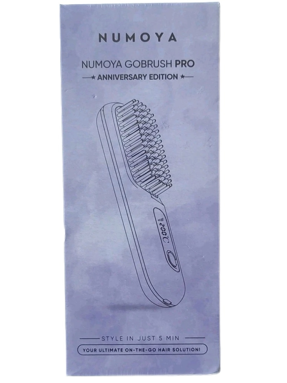 NUMOYA GoBrush Pro Heated Hair Straightening Brush - Anniversary Edition - NIB